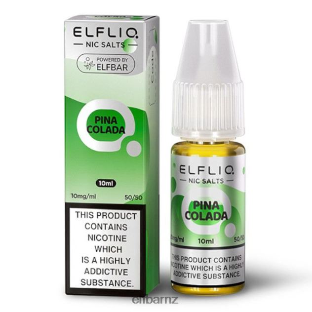 6DFDDH176 ELFBAR ElfLiq Nic Salts - Pina Colada - 10ml-20 mg/ml Classic