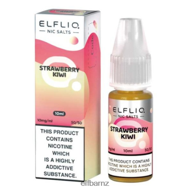 6DFDDH179 ELFBAR ElfLiq Nic Salts - Strawberry Kiwi - 10ml-5mg Classic